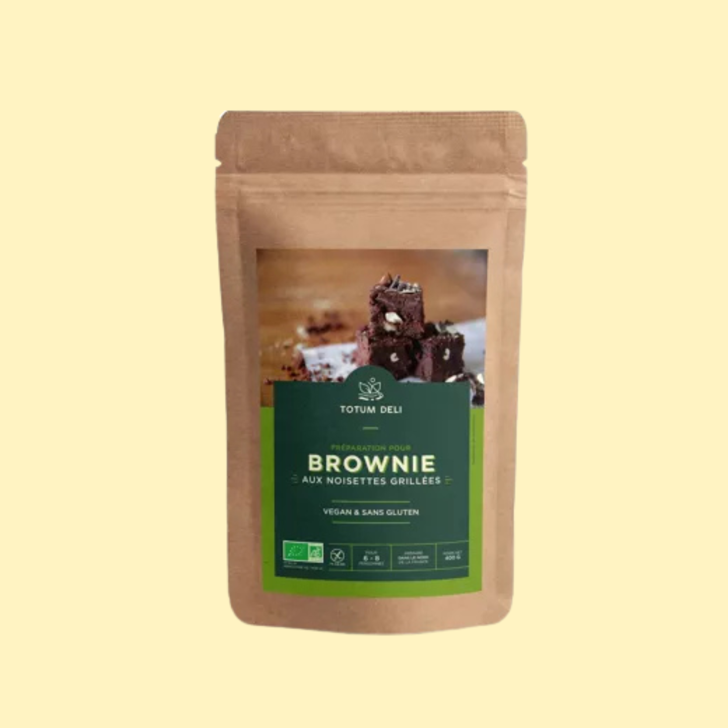 Préparation pour brownie aux noisettes bio sans gluten TOTUM DELI