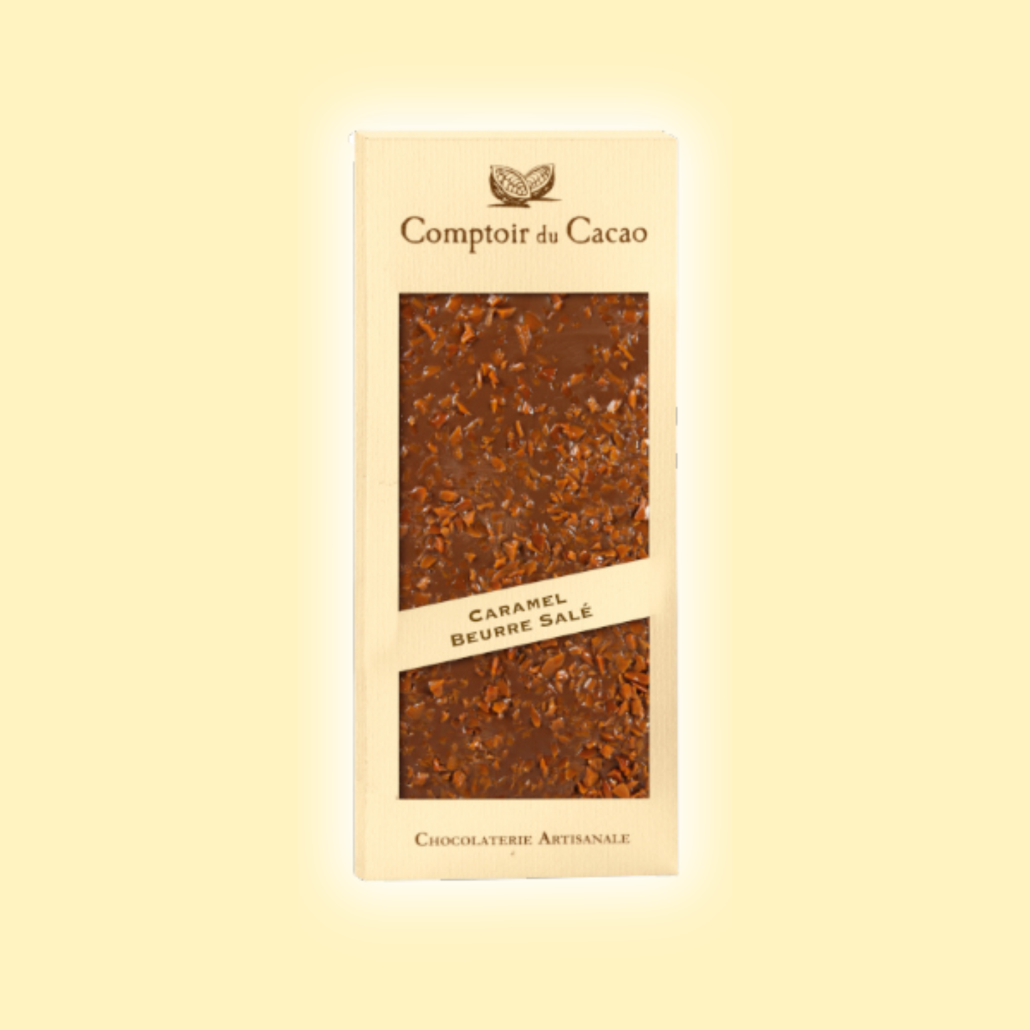 Tablette chocolat au lait caramel beurre salé COMPTOIR DU CACAO