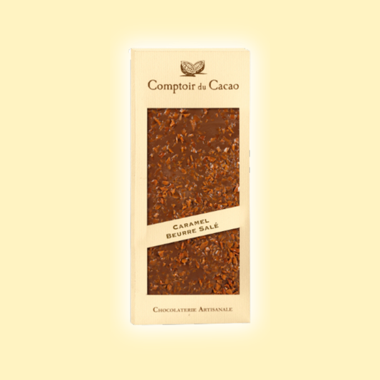 Tablette chocolat au lait caramel beurre salé COMPTOIR DU CACAO