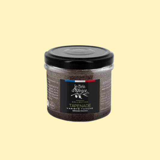 Tapenade d'olives noires variété Tanche origine France LE BRIN D'OLIVIER