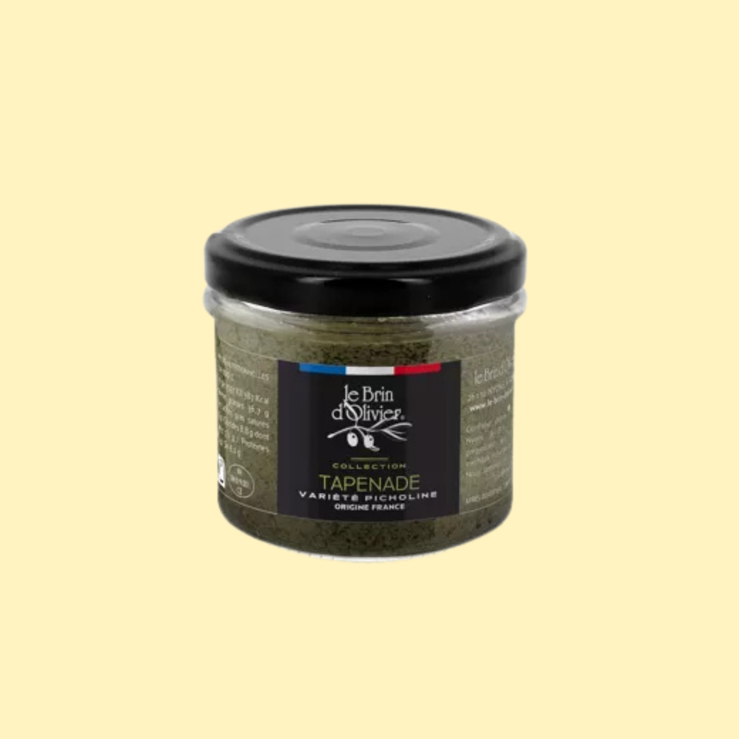 Tapenade d'olives vertes variété Picholine origine France LE BRIN D'OLIVIER
