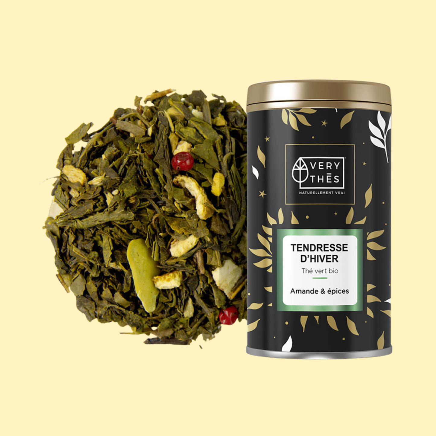 Thé vert amandes et épices bio Tendresse d'hiver VERY THÉS
