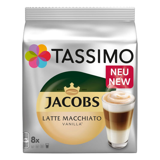 Jacobs Latte Macchiato Vanilla TASSIMO Coffee Pods