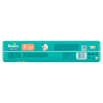 PAMPERS Baby-Dry Baby Diapers Size 3 6kg-10kg