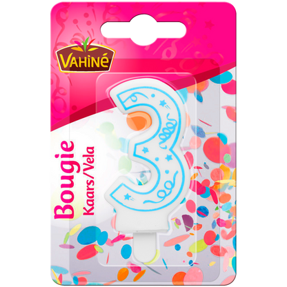 Bougie Chiffre 3 VAHINE