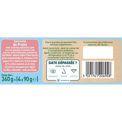 POM'POTES 5 Pink Fruit Compote