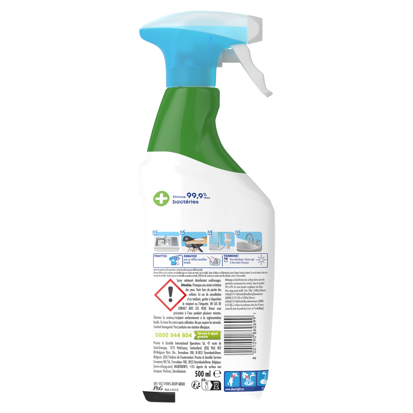 MR PROPRE Apple Blossom Multi-Purpose Disinfectant Household Cleaner