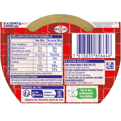 NESTLE Pot au Feu Baby Meal 8+ Months