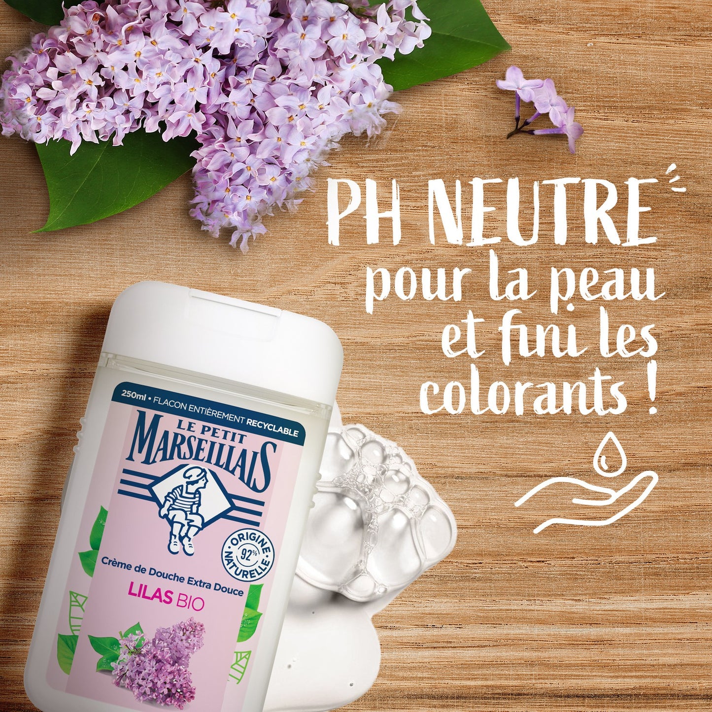 Gel Douche Hydratant et Nourrit Bio LE PETIT MARSEILLAIS