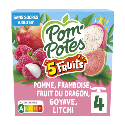 POM'POTES 5 Pink Fruit Compote