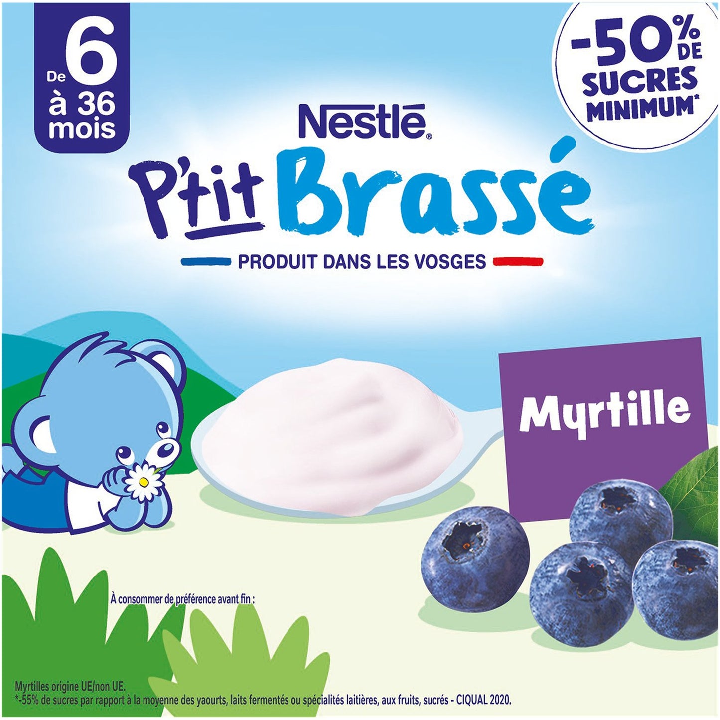 Dessert Bébé Dés + 6 Mois, Myrtille NESTLE