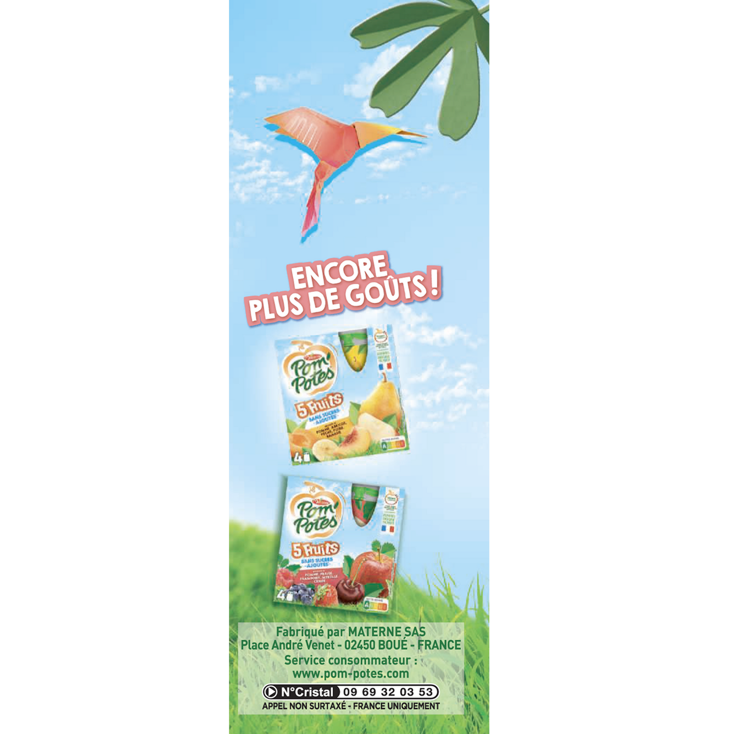 POM'POTES 5 Pink Fruit Compote