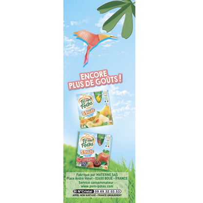 POM'POTES 5 Pink Fruit Compote