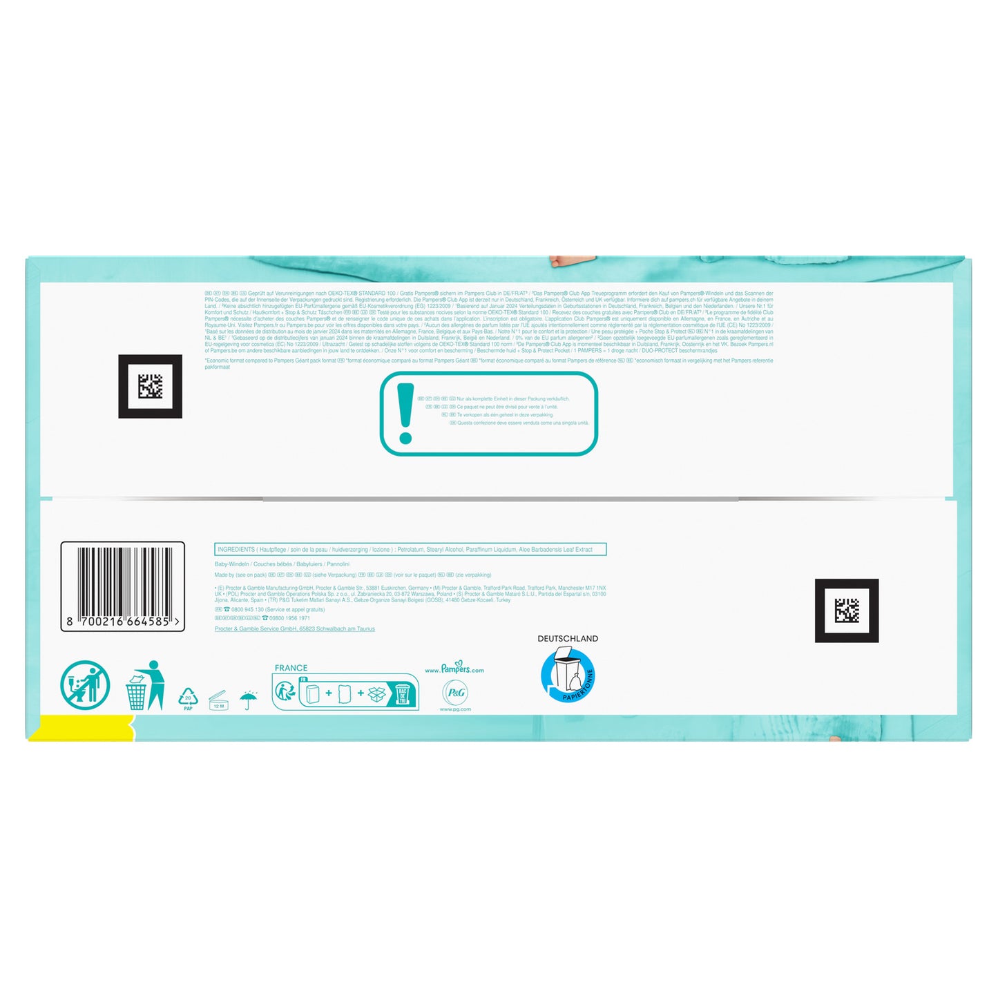 Couches Bébé Prenium Protection 6-10kg Taille 3 PAMPERS