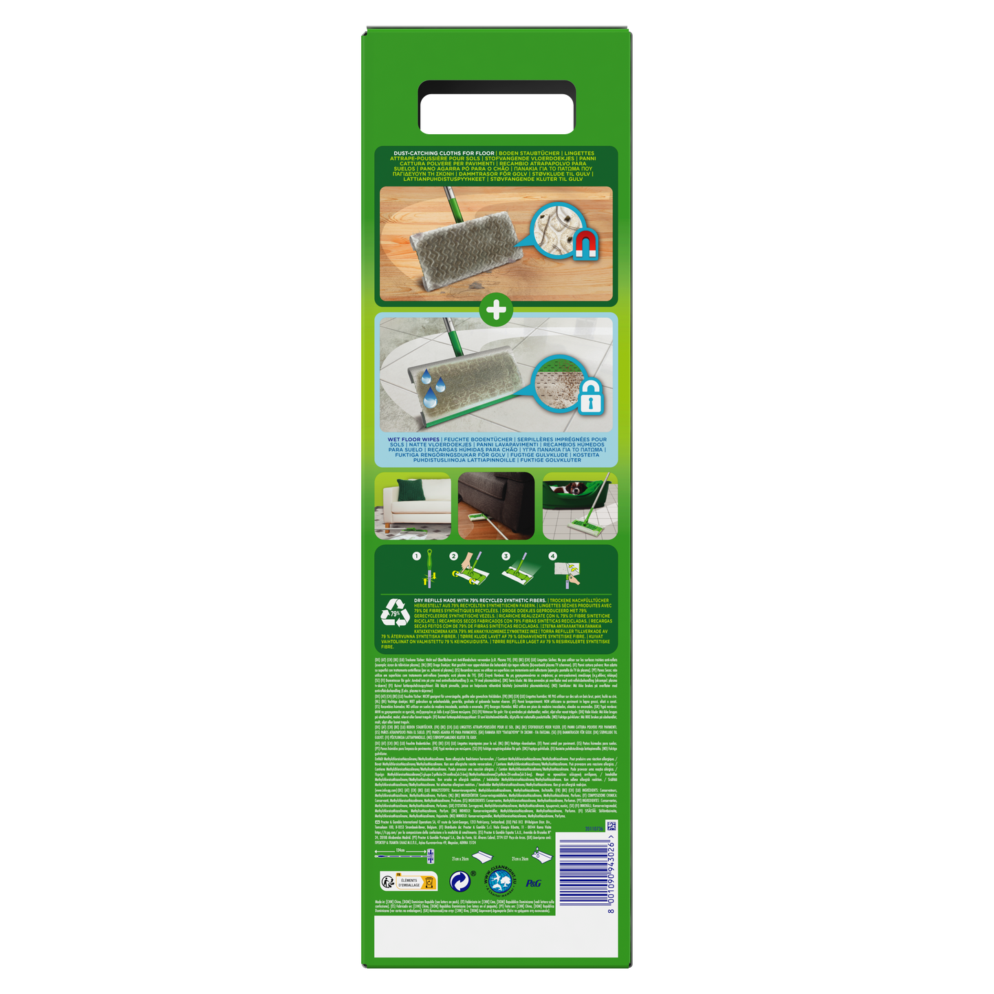 Kit Attrape Poussière Nettoyant SWIFFER