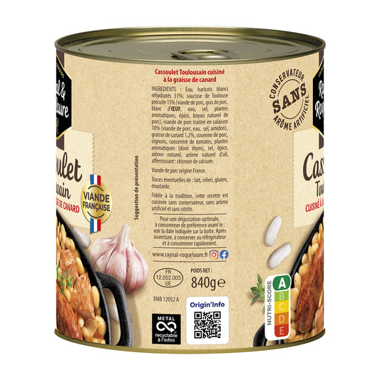 Plat Familial Cassoulet Toulousain RAYNAL ET ROQUELAURE