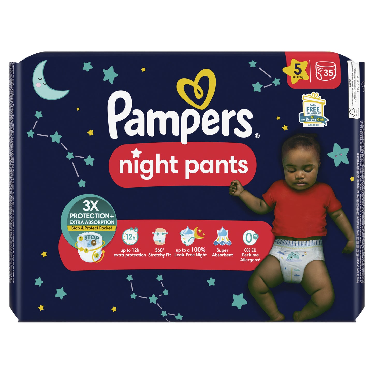 Pampers Baby-Dry Night Pants Size 5 12kg-17kg