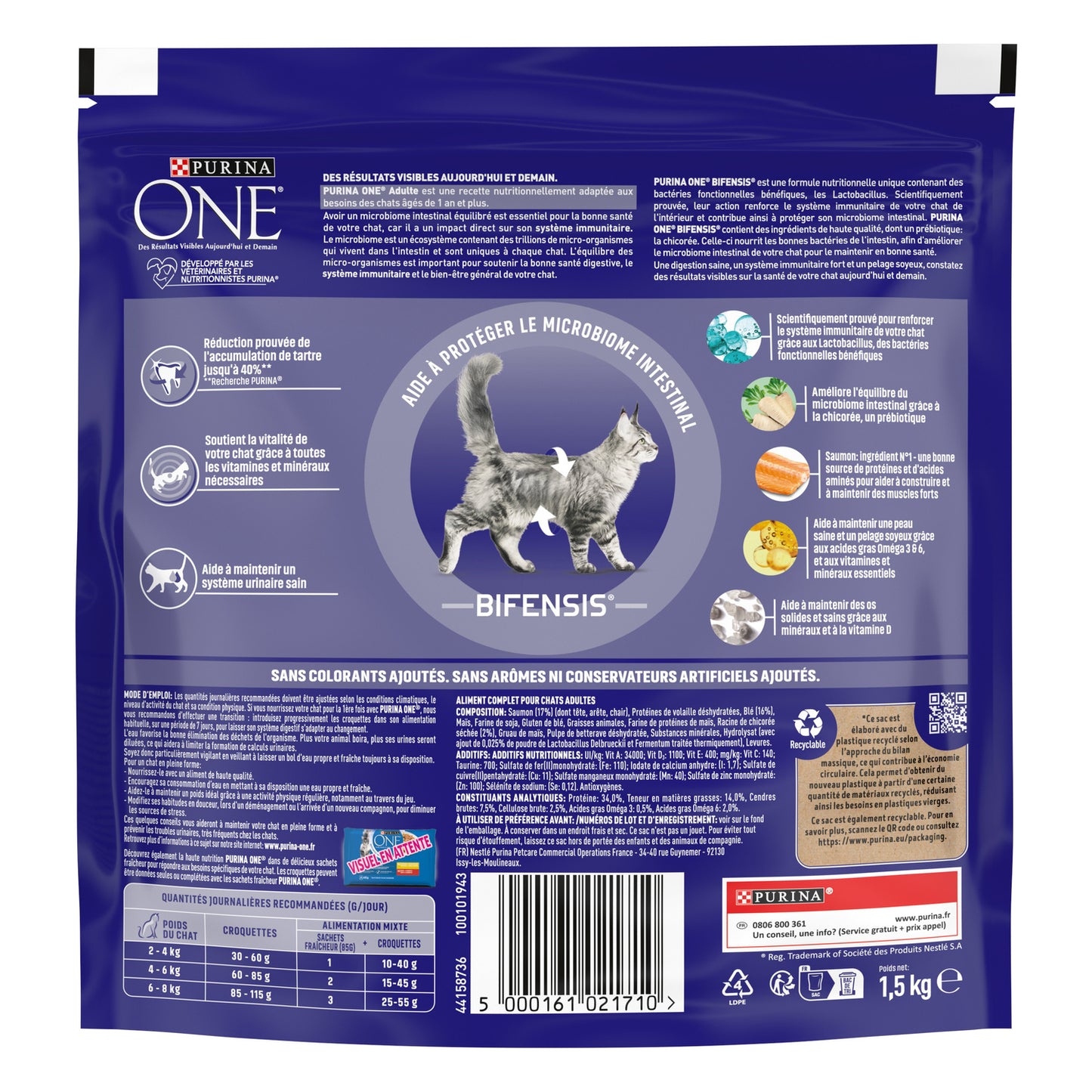Croquettes pour Chat Adulte Saumon Bifensis PURINA ONE