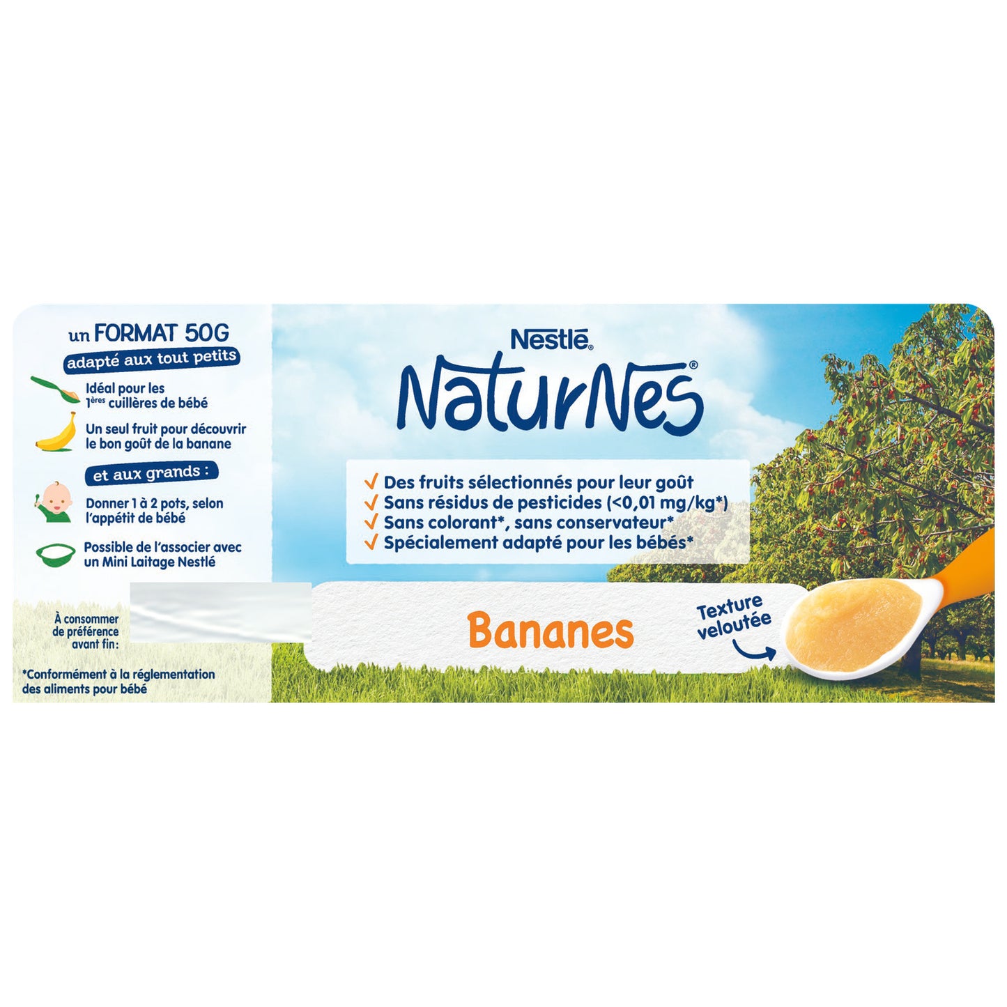 Baby Compotes from 4 Months, Bananas No Added Sugar NESTLE