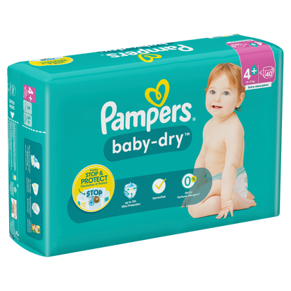 PAMPERS Baby-Dry Babywindeln Größe 4+ 10kg-15kg