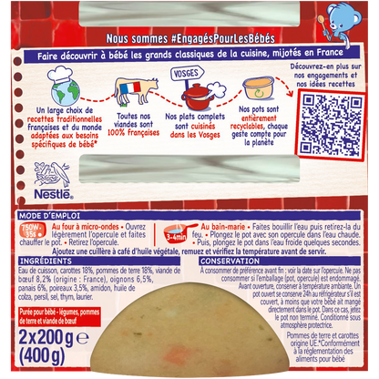 NESTLE Pot au Feu Baby Meal 8+ Months