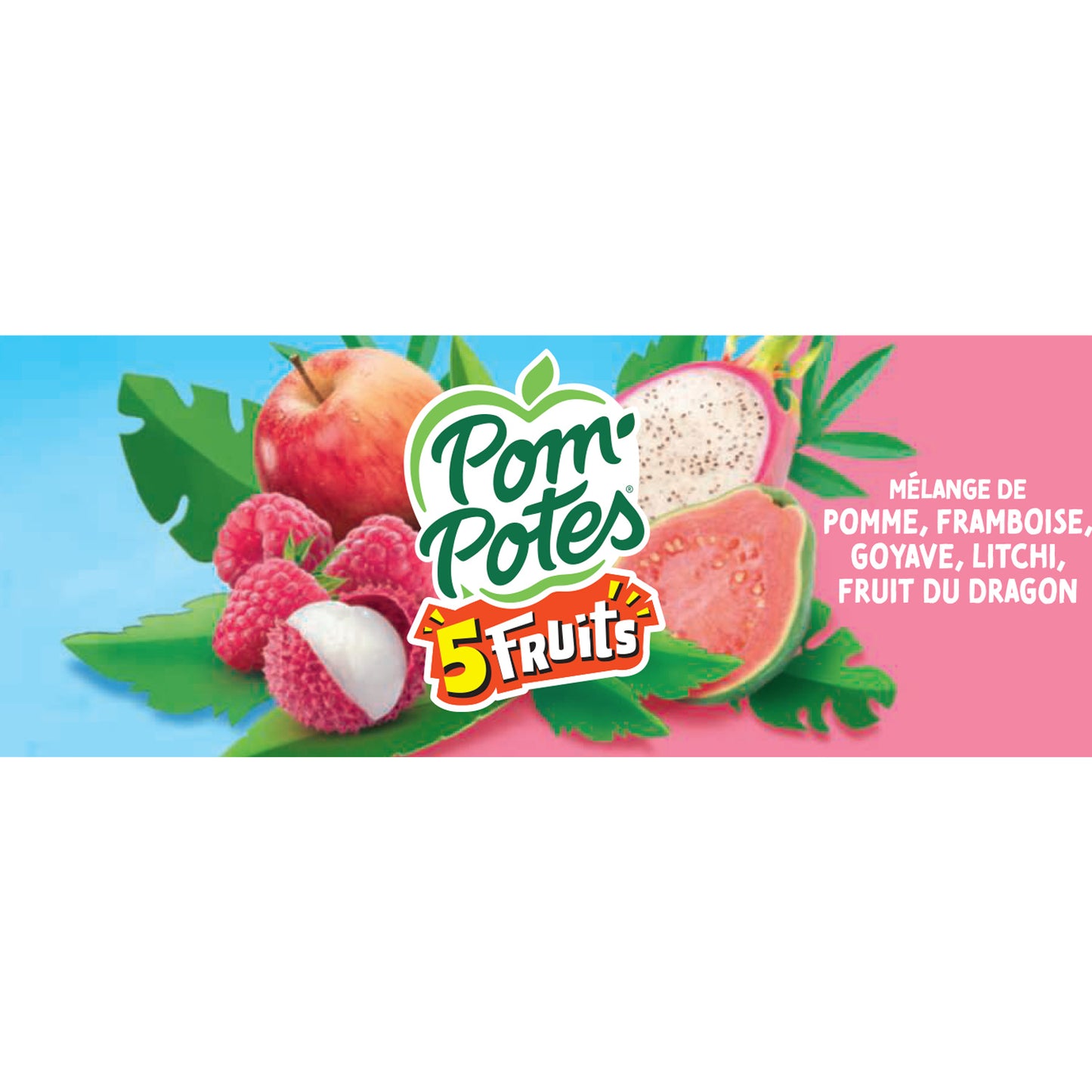 POM'POTES 5 Pink Fruit Compote