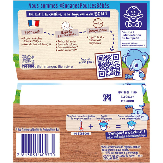 Baby Desserts 6+ Months Caramel NESTLE P'TIT GOURMAND