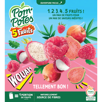 POM'POTES 5 Pink Fruit Compote