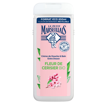 Gel Douche Hydratant et Nourrissant Fleur de Cerisier Bio LE PETIT MARSEILLAIS