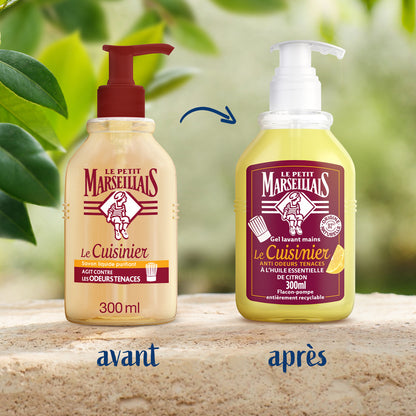 Savon Liquide Mains Action Anti-Odeur à l'Huile Essentielle de Citron LE PETIT MARSEILLAIS