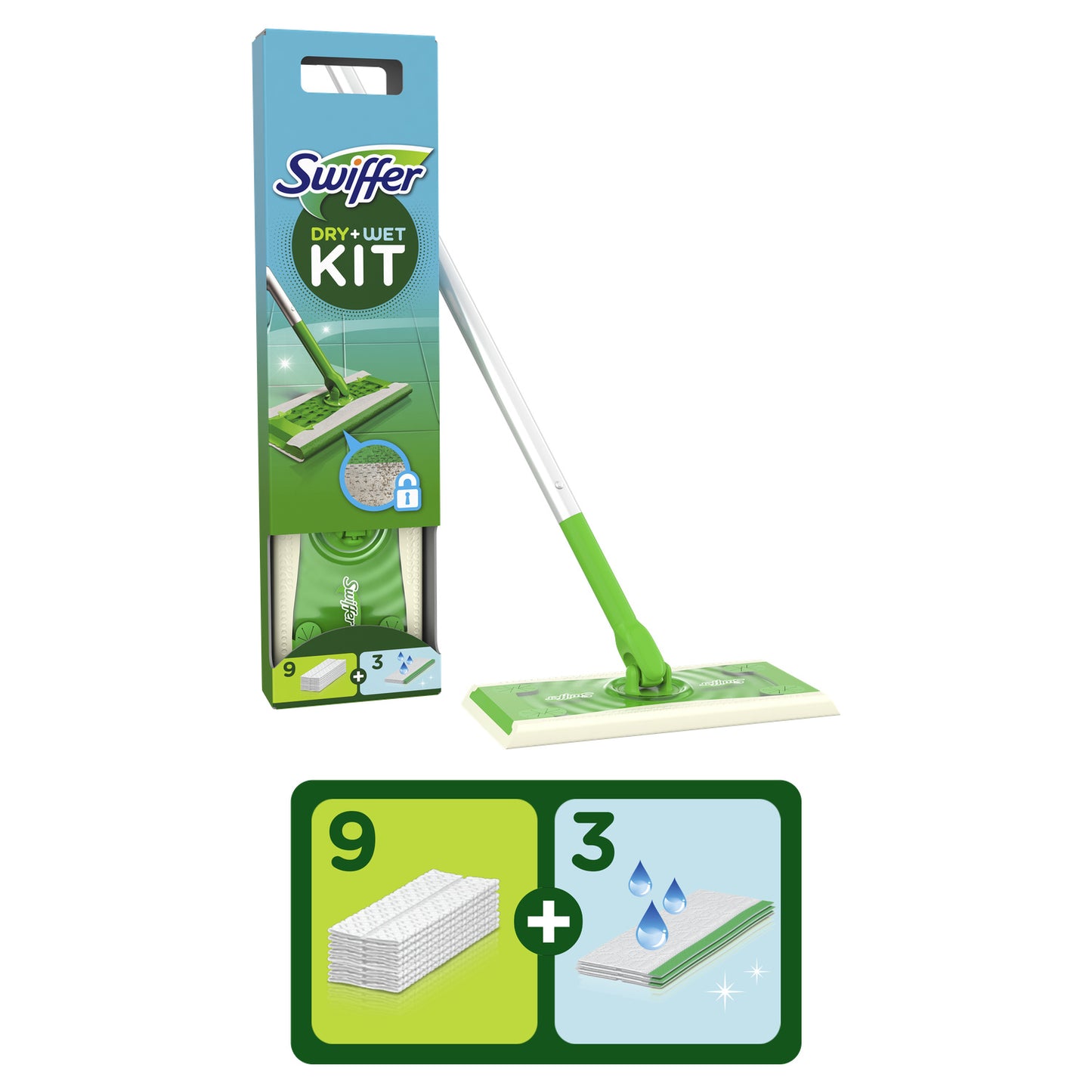 Kit Attrape Poussière Nettoyant SWIFFER