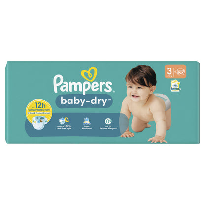PAMPERS Baby-Dry Baby Diapers Size 3 6kg-10kg