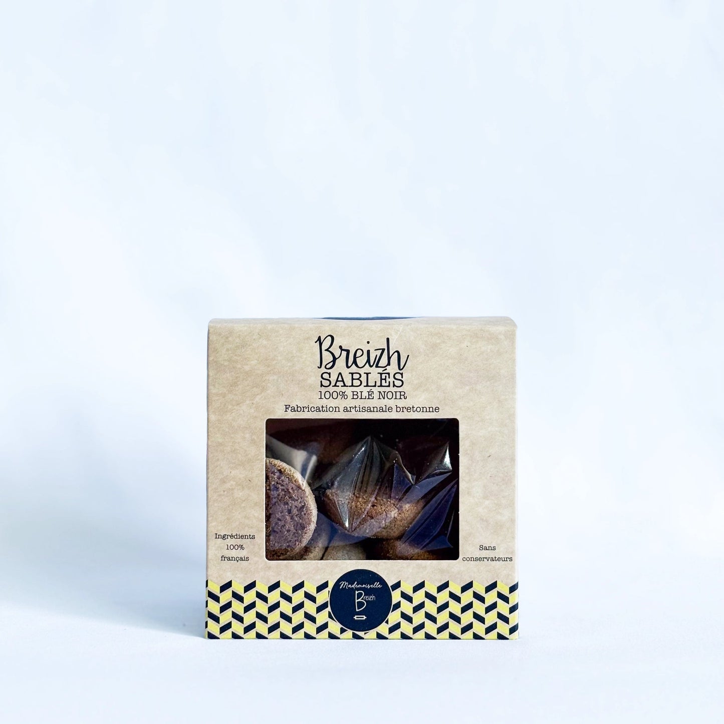 Sablés Pur Beurre à la Farine de Sarrasin MADEMOISELLE BREIZH le paquet de 200g
